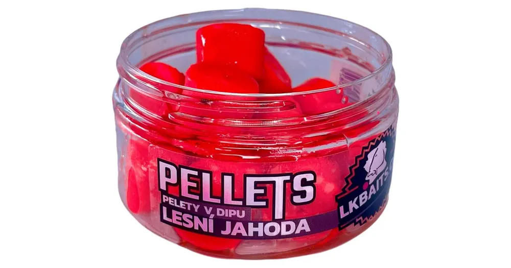 Koupit Online LK Baits Pelety v dipu Lesní Jahoda 60g 17mm