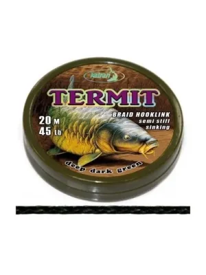 Finální Výprodej Katran Šňůrka Braided Hook Link Termit 20m 25lb 11,4kg