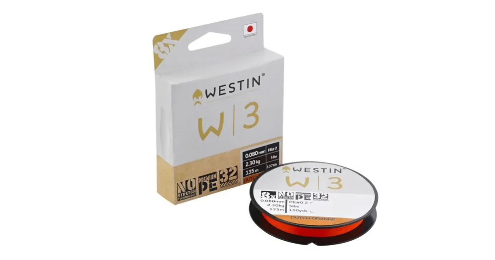 Westin Šňůra W3 8-Braid Dutch Orange 135m 0,205mm 10,1kg Sezónní Sleva