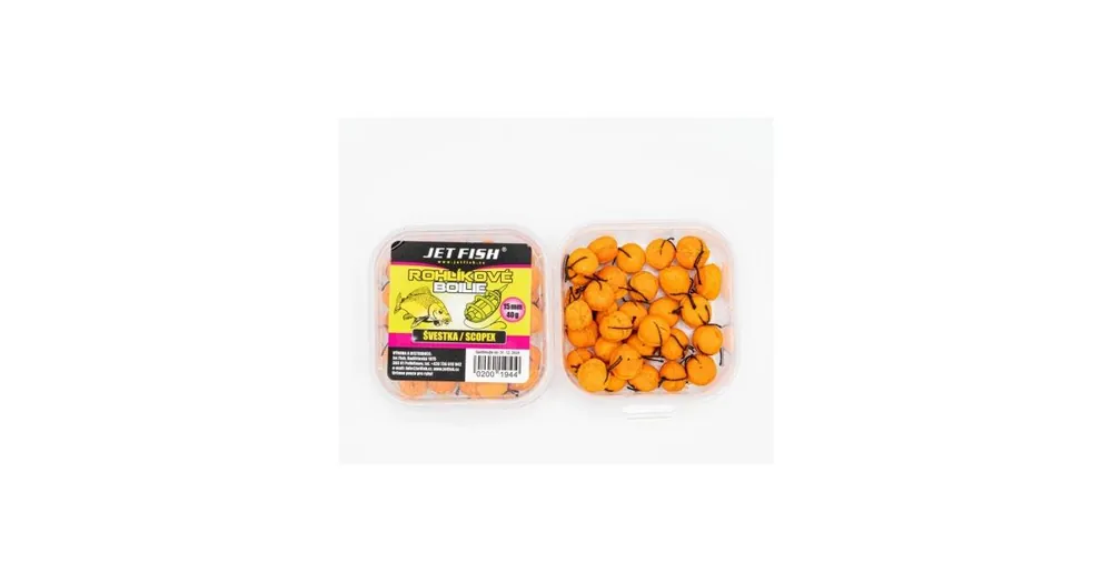 Akce Jet Fish Boilies rohlíkové 40g Vanilka