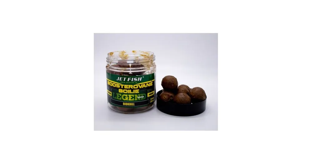 Nová Kolekce Jet Fish Boosterované boilies Legend Range Biokrill 250ml 24mm