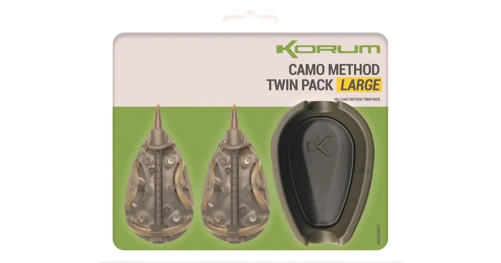 Omezená Nabídka KORUM Set krmítek a formičky Camo Method Twin Pack Large