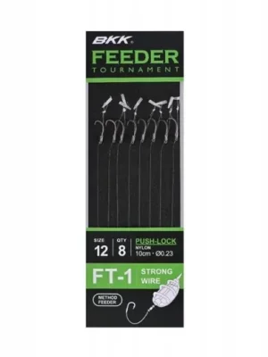 Bezpečná Platba BKK Návazec Feeder Tournament FT-1 Push-Lock Rigs Velikost 14 8ks
