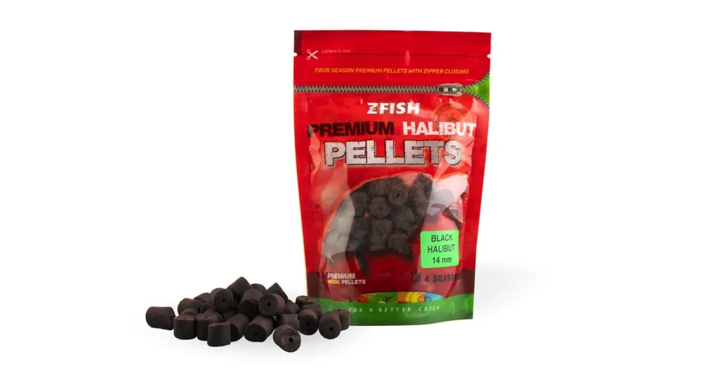 Expresní Doručení Zfish Chytací pelety Premium Halibut 200g 14mm Black Halibut