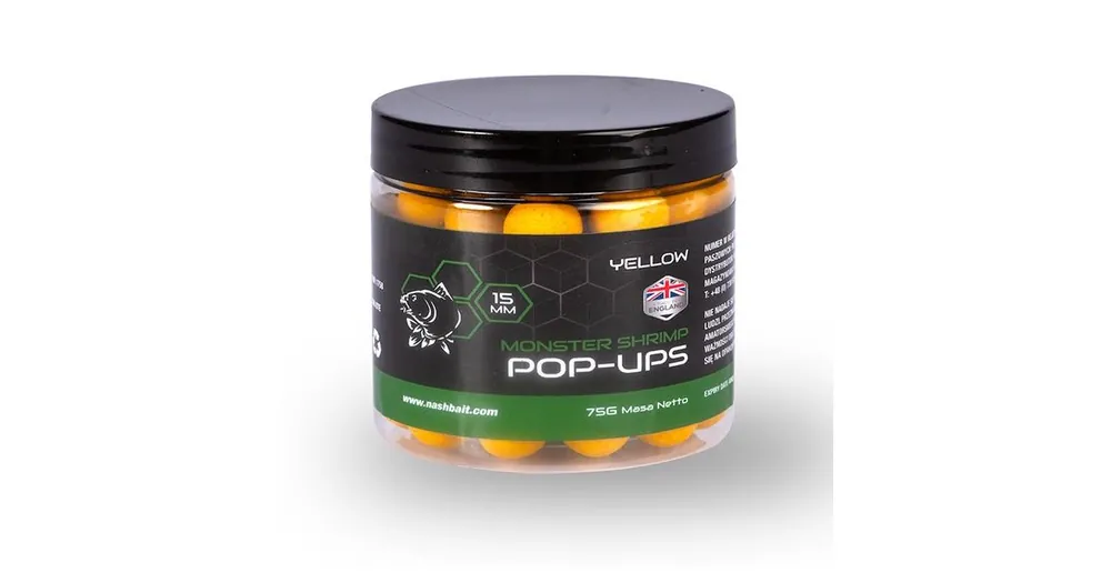 Cenový Hit Nash Pop-Up Monster Shrimp Yellow 75g 15mm