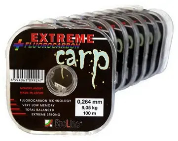 Broline EXTREME Carp vlasec s fluorocarbonem 100m Speciální Cena