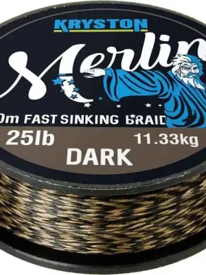 Kryston návazcová šňůrka Merlin Fast Sinking Braid Černá 20m Koupit Online