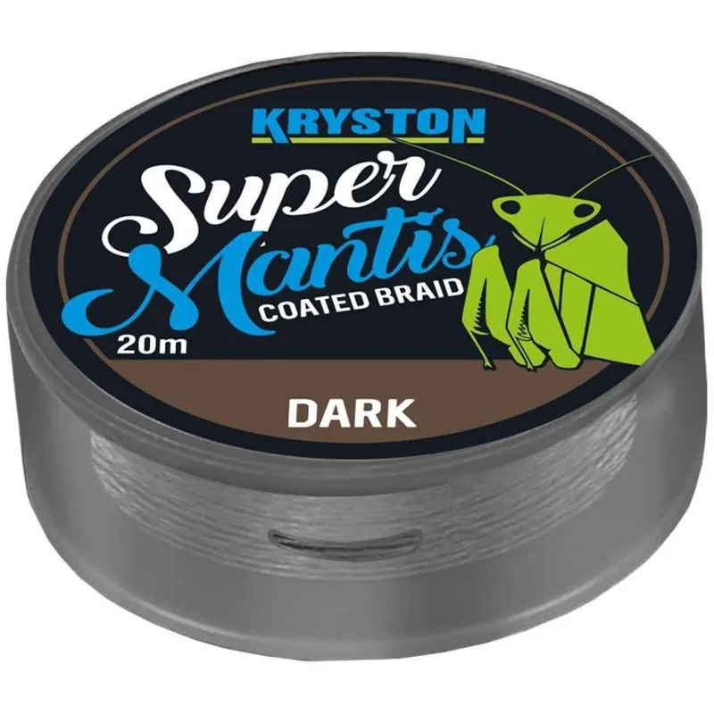 Nová Kolekce Kryston potahovaná návazcová šňůrka Super Mantis Dark 20m