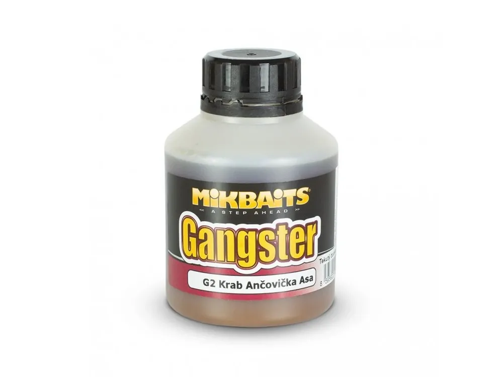 Mikbaits Gangster Booster - G2 Krab Ančovička Asa - 250ml Jen Po Omezenou Doba