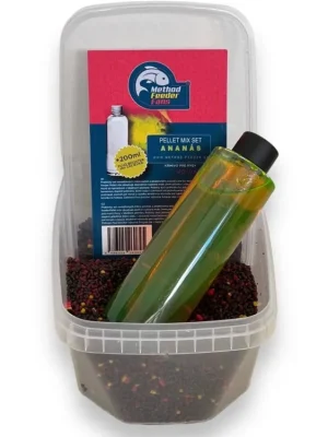 Výprodej Pellet Mix Set Fluo česnek 500g + Fluo Booster 200ml