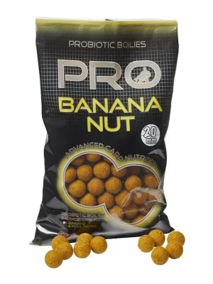Akční Cena Starbaits Boilies Pro Banana Nut 24 mm 800g