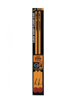 Časově Omezené Fox Edges Curve Short Fluoro D-Rig - 20lb Illusion x 2