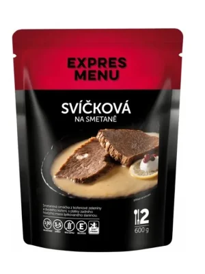 Expres menu Svíčková na smetaně 2 porce (600 g) Horká Nabídka