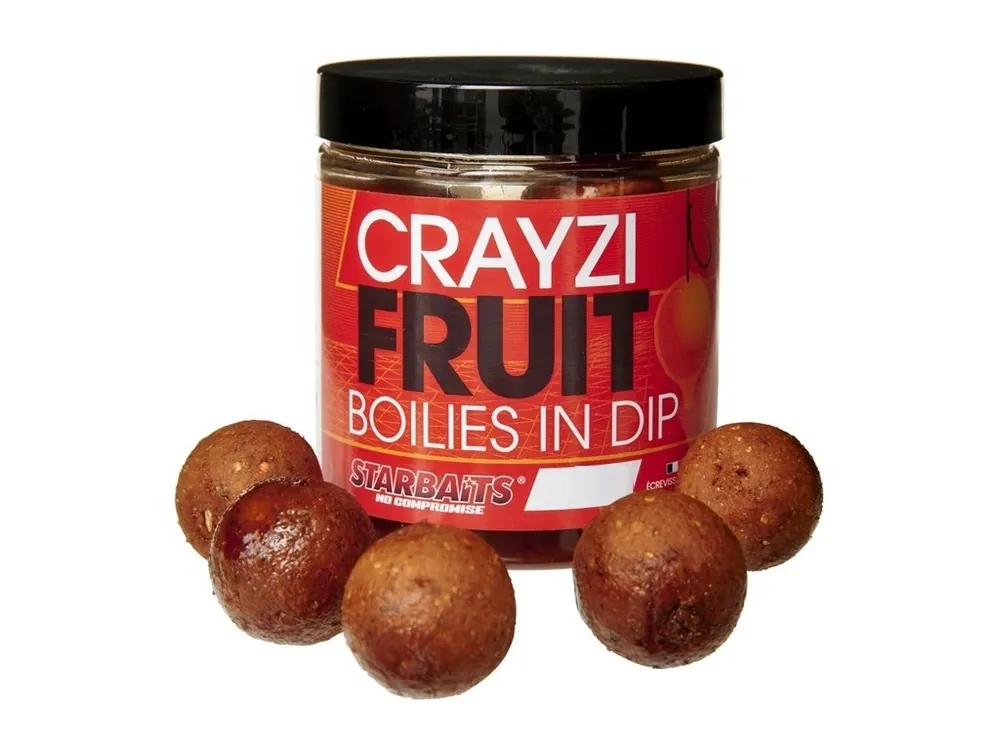 Zlevněný Starbaits Boilies In Dip Crayzi Fruit 20mm 150g