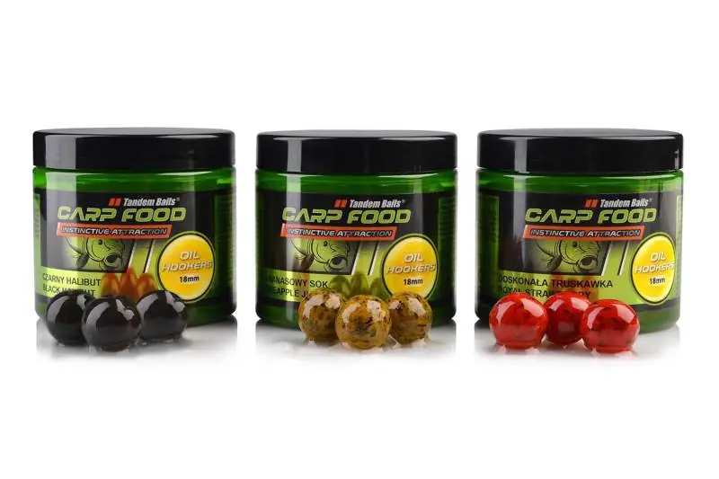 Carp Food Oil Hookers 18mm / 120g Královská jahoda Nová Kolekce