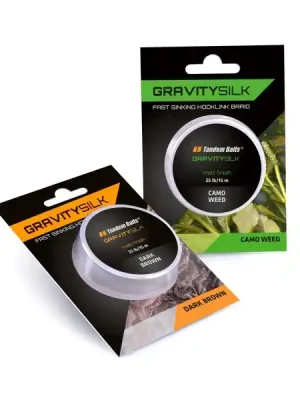 Akční Cena Šňůra Gravity Silk Tandem Baits 15m barva: Kamufláž nosnost: 30lb