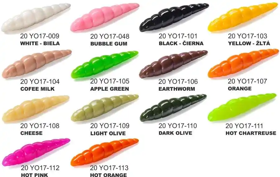 Dipované umělé nástrahy FishUP Yochi 43mm / 8ks Barva: Orange Akční Cena