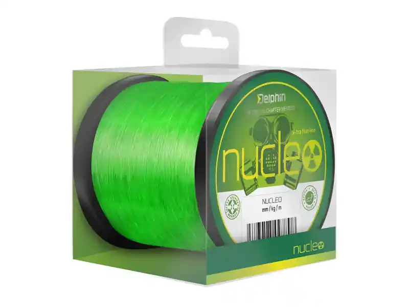 Cenový Hit Kaprařský vlasec NUCLEO / fluo zelený 0,30mm 7,7kg 600m