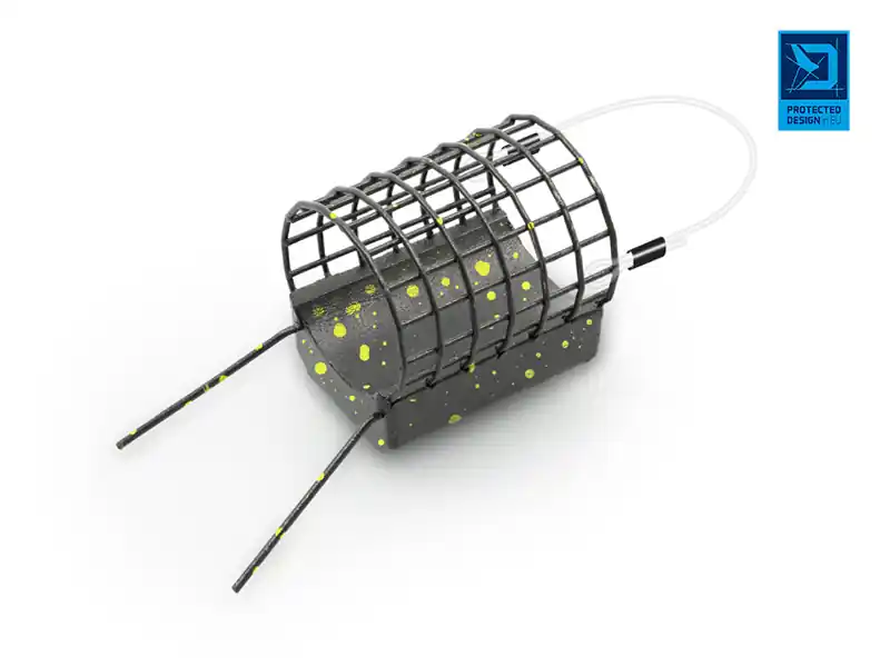 Krmítko s olověnou zátěží Delphin RiverSTIX 120g Hit Sezóny