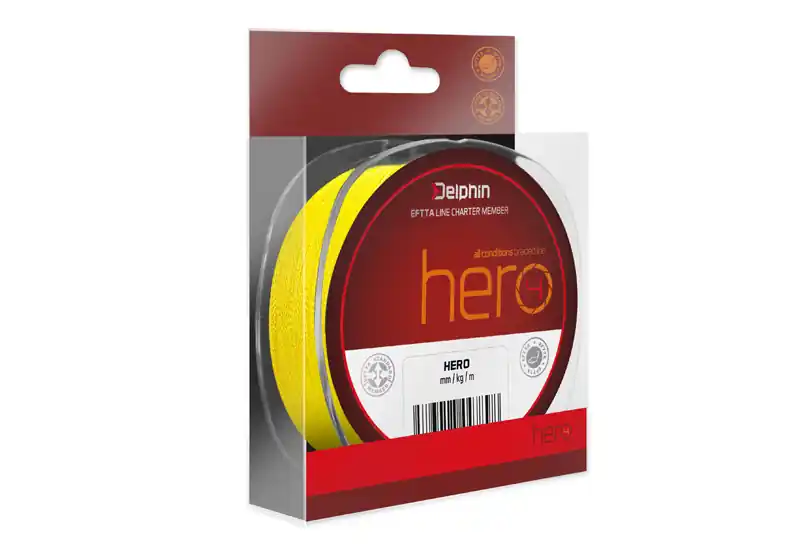Delphin HERO 4 / fluo žlutá 0,16mm 10,0kg 117m Must-Have