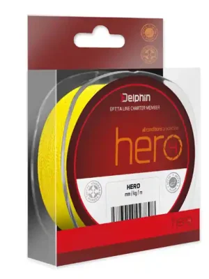 Akce Delphin HERO 4 / fluo žlutá 0,20mm 13,2kg 117m