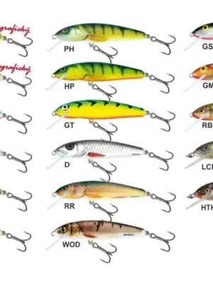 Finální Výprodej Salmo rybářské woblery Minnow M5S barva HTK