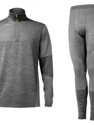 Geoff Anderson WizWool 210 pulover + termokalhoty šedé Velikost: XXL Výprodej