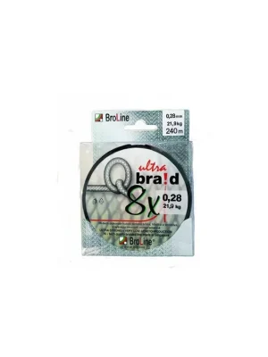 Šoková šnůra Broline Q-braid SHOCK 8x, 0,25mm / 50m Hit Sezóny