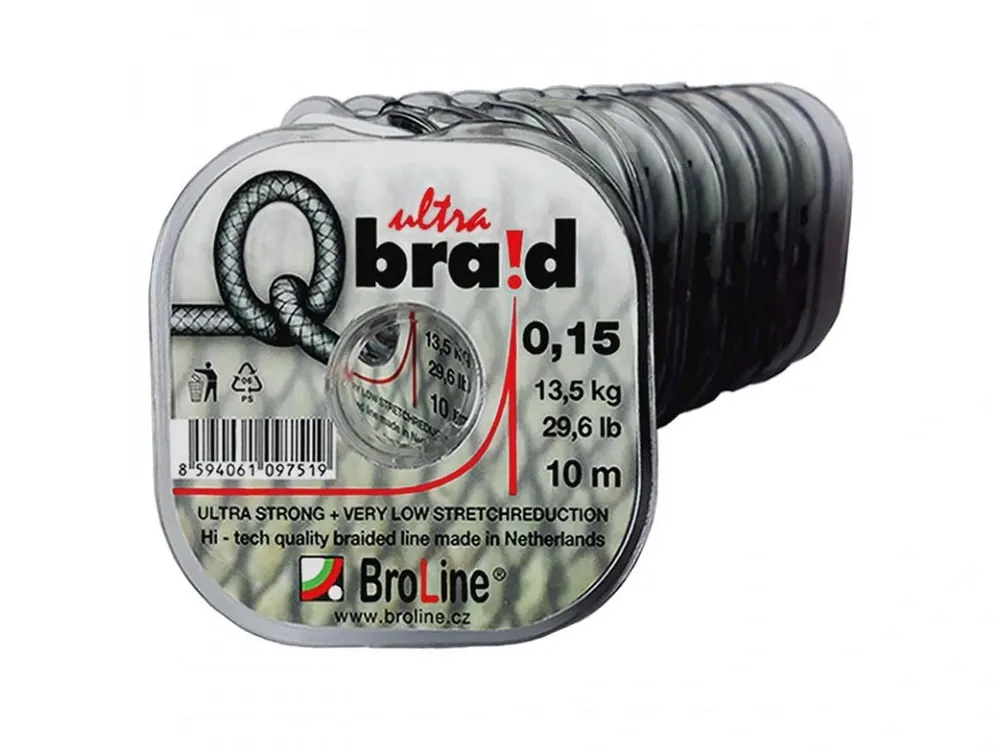 Kup Teď Návazcová šňůrka Q-braid ultra 8x 0,08mm / 4,9kg / 10m