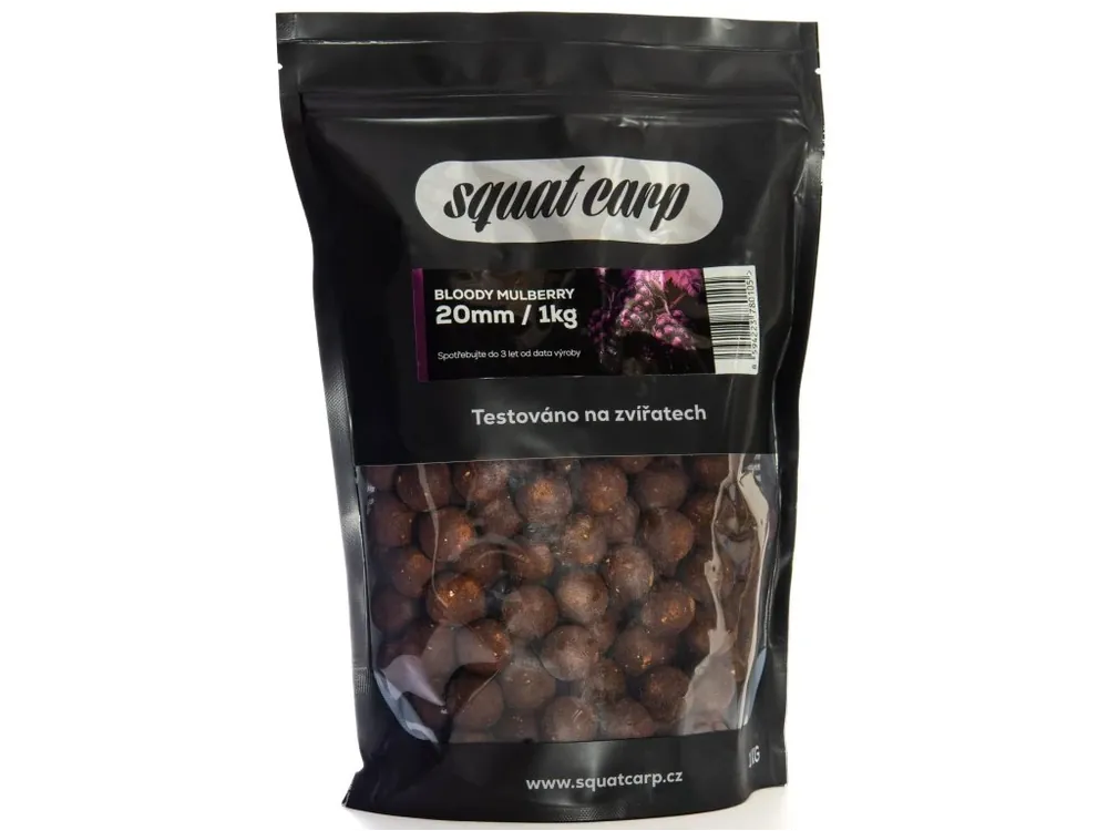 Must-Have Boilies SQUAT CARP - BLOODY MULBERRY 24mm, 1kg