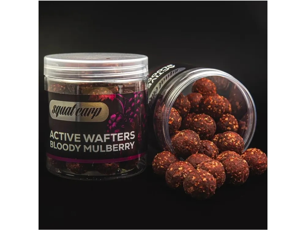 Active Wafters Bloody Mulberry - rozpustné neutrálně vyvážené boilies 18mm Značkový