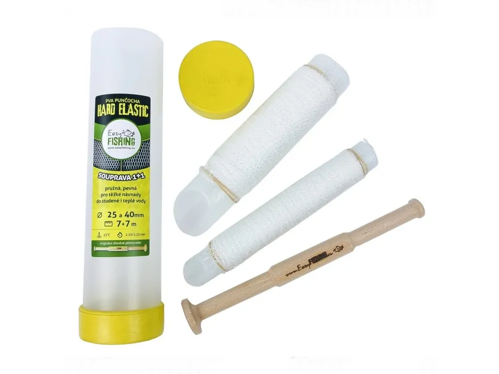 EasyFISHING PVA punčocha komplet 7+7m Elastic Hard 25+40mm Akce