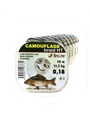 BroLine návazcová šňůrka Camouflage braid HT 0,22mm 15,5kg 10m Kup Teď