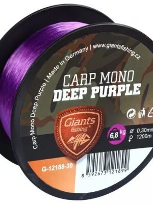 Bezpečná Platba Giants fishing vlasec Carp Mono Deep Purple 0,40mm 1000m